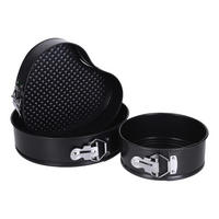 Springform schwarz Stahl Springformset_3tlg. - schwarz