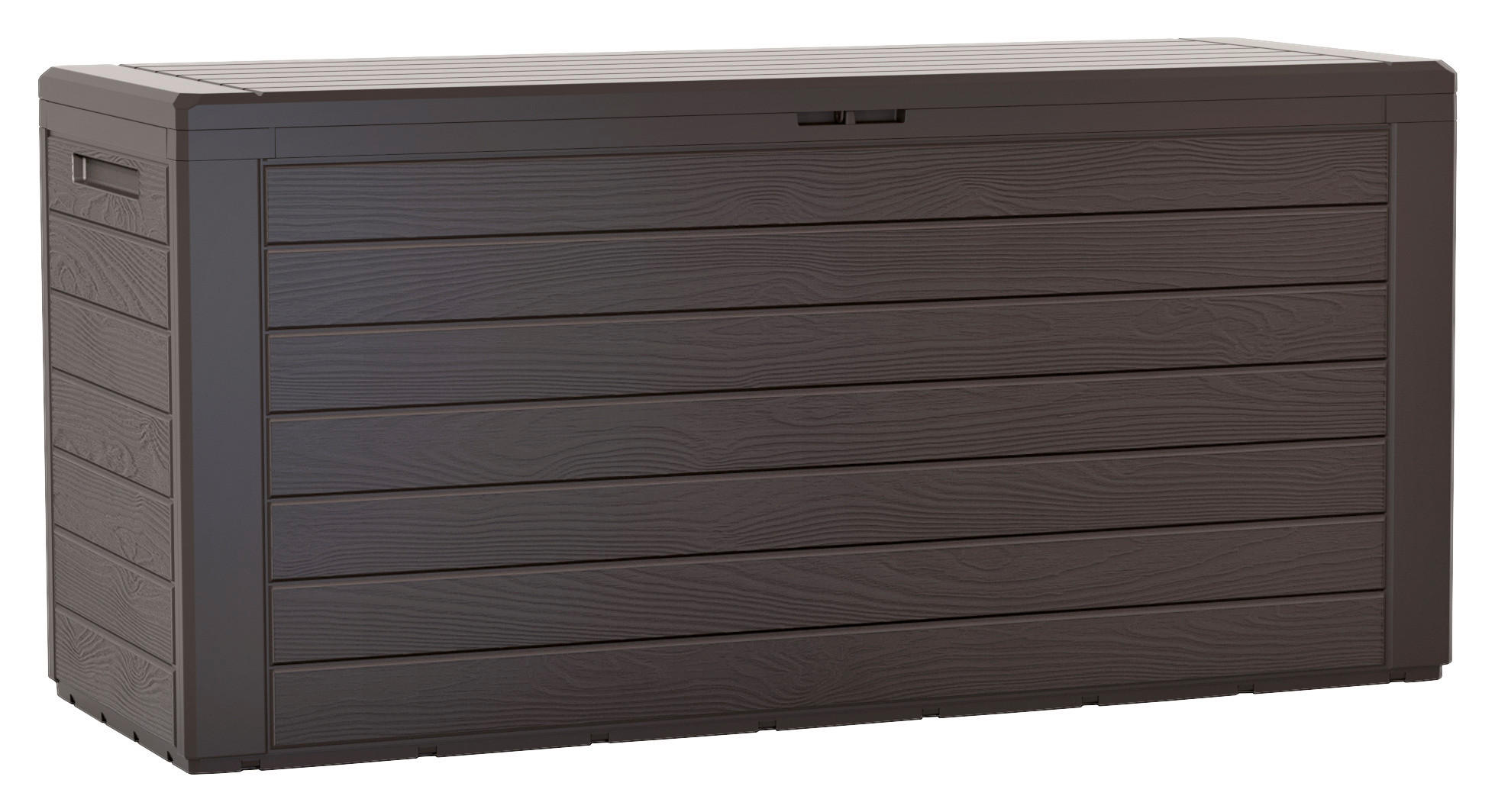 Prosperplast Aufbewahrungsbox WOODEBOX dunkelbraun Kunststoff B/H/L: ca. 43,8x55x116 cm WOODEBOX - dunkelbraun (116,00/43,80/55,00cm) - Prosperplast