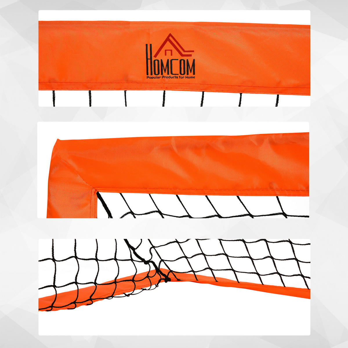 HOMCOM Fußballtor orange Metall B/H/L: ca. 90x90x183 cm Fußballtor - orange (183,00/90,00/90,00cm) - HOMCOM