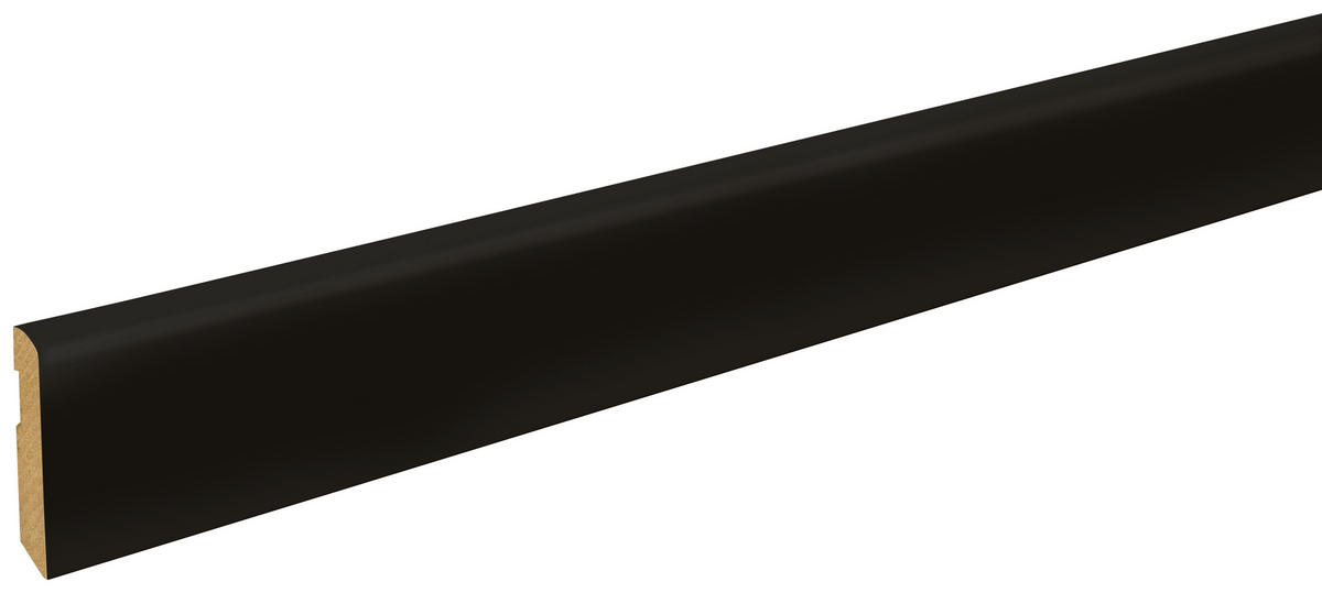 Sockelleiste L/B/H: ca. 250x1x5,8 cm pro Stück Sockelleiste_Basic 58mm schwarz - (250,00/1,00/5,80cm)