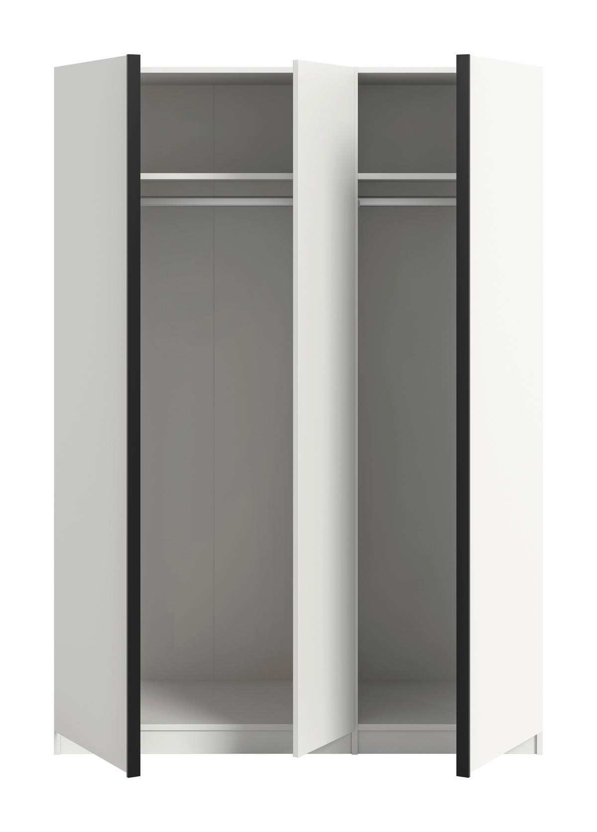 Kleiderschrank OAKLAND weiß B/H/T: ca. 130x183x53 cm OAKLAND - weiß (130,00/183,00/53,00cm) - xonox.home