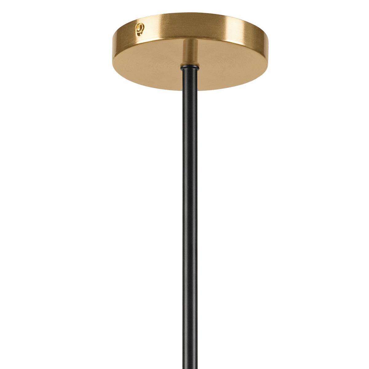 Lamkur Pendelleuchte GEORGIA 49281 schwarz gold Glas Stahl H/L: ca. 48,5x54 cm E27 5 Brennstellen Georgia - gold/schwarz (54,00cm) - Lamkur
