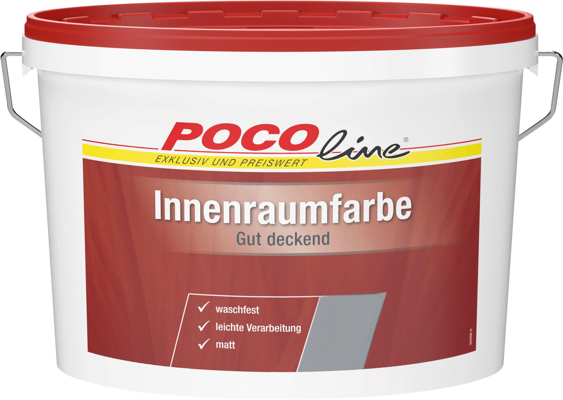 POCOline Raumfarbe Innenraumfarbe weiß ca. 5 l Innenraumfarbe - weiß (5,00l) - POCOline