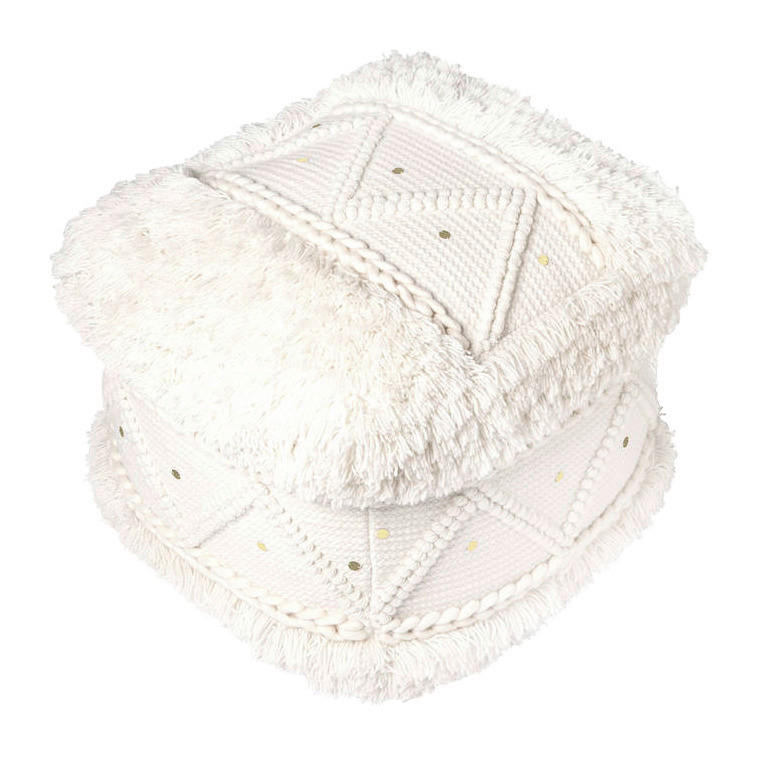 360 Living Hocker Bohist 500 creme B/H/T: ca. 50x45x50 cm Bohist 500 - creme (50,00/45,00/50,00cm) - 360 Living