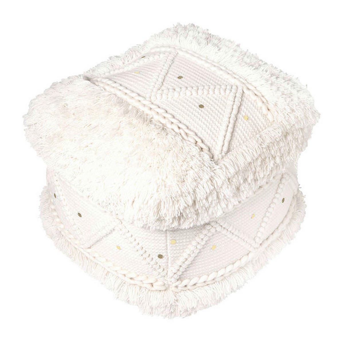 360 Living Hocker Bohist 500 creme B/H/T: ca. 50x45x50 cm Bohist 500 - creme (50,00/45,00/50,00cm) - 360 Living