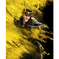Komar Fototapete Loki Yellow Dust B/L: ca. 200x250 cm Loki Yellow Dust - (200,00/250,00cm) - Komar