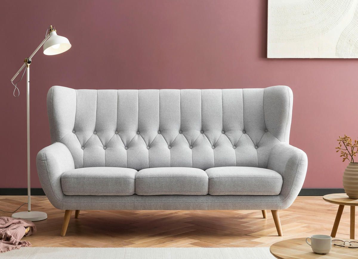 Sofa Falun hellgrau B/H/T: ca. 187x101x95 cm Falun - hellgrau (187,00/101,00/95,00cm)