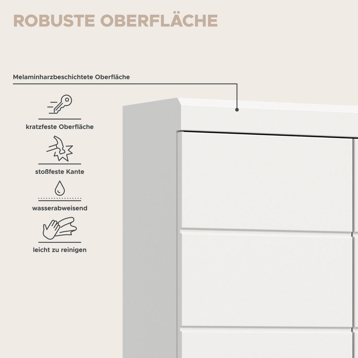 Badhängeschrank Scout weiß weiß Hochglanz B/H/T: ca. 74x79x24 cm Scout - weiß (74,00/79,00/24,00cm) - xonox.home