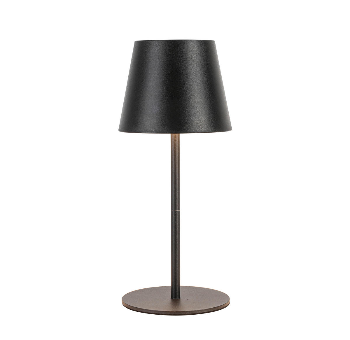 Tischleuchte schwarz H/D: ca. 36x11,5 cm Akku-Tischleuchte_Palermo schwarz - schwarz (11,50/36,00cm) - Nolo Lighting