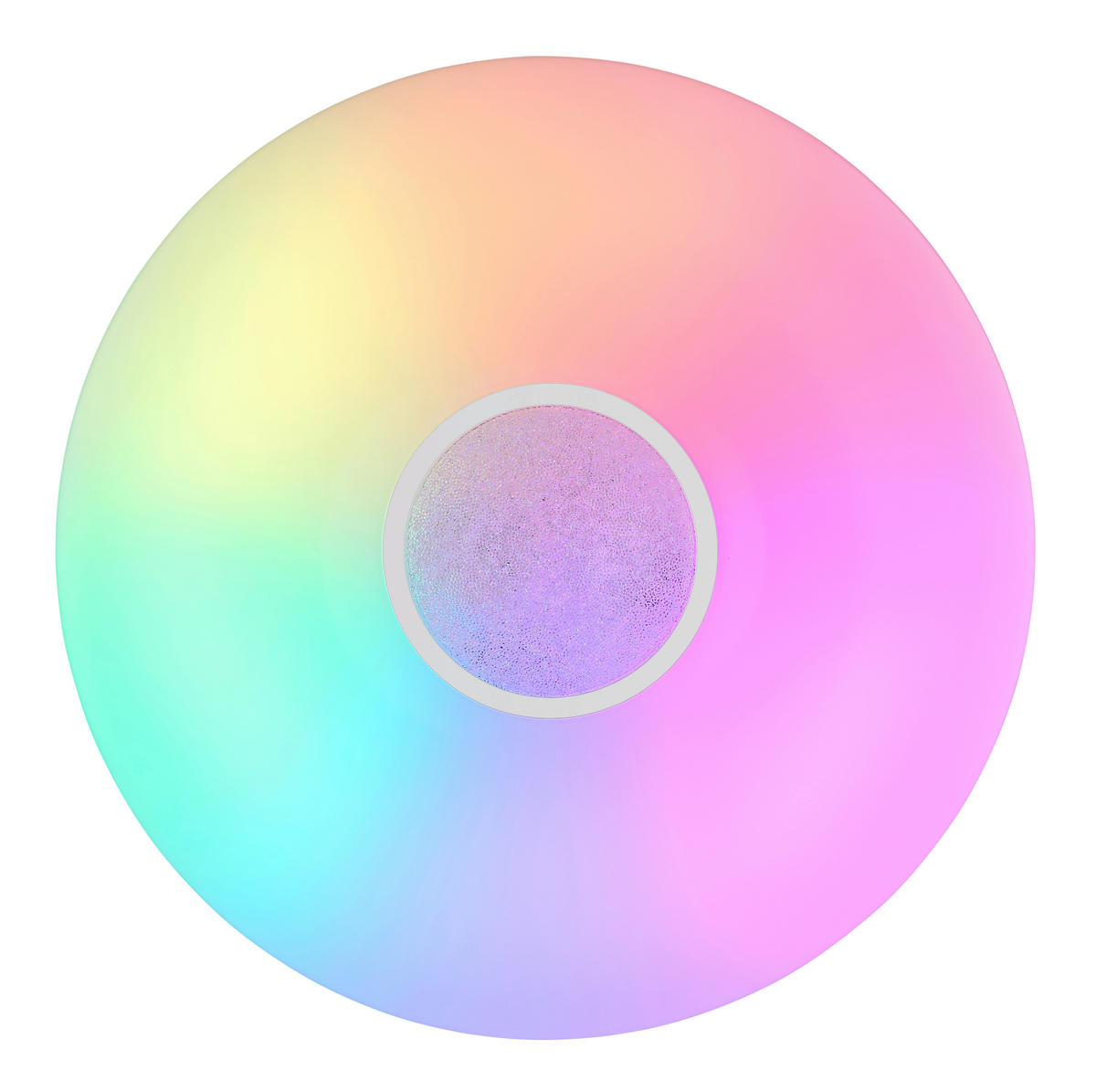 GLOBO Deckenleuchte 41367-40DS weiß Metall Kunststoff D: ca. 48,5 cm LED-Deckenleuchte_Sully - weiß (48,50cm) - GLOBO
