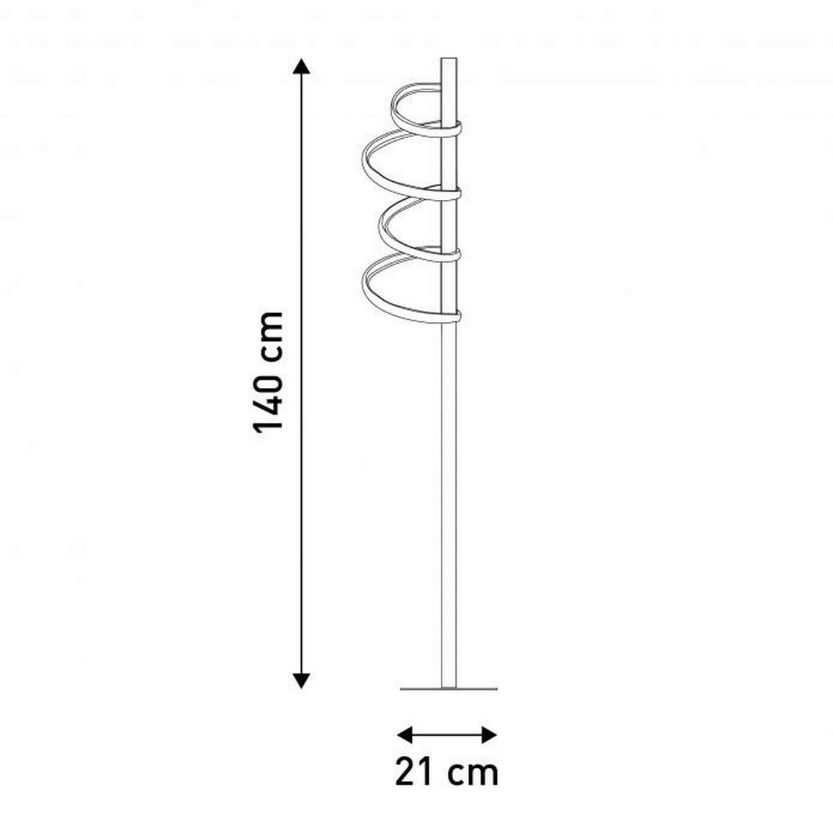 Näve Leuchten LED-Stehleuchte NV2085622 Aluminium H/D: ca. 140x22 cm 1 Brennstellen Belleza - (22,00/140,00cm) - Näve Leuchten