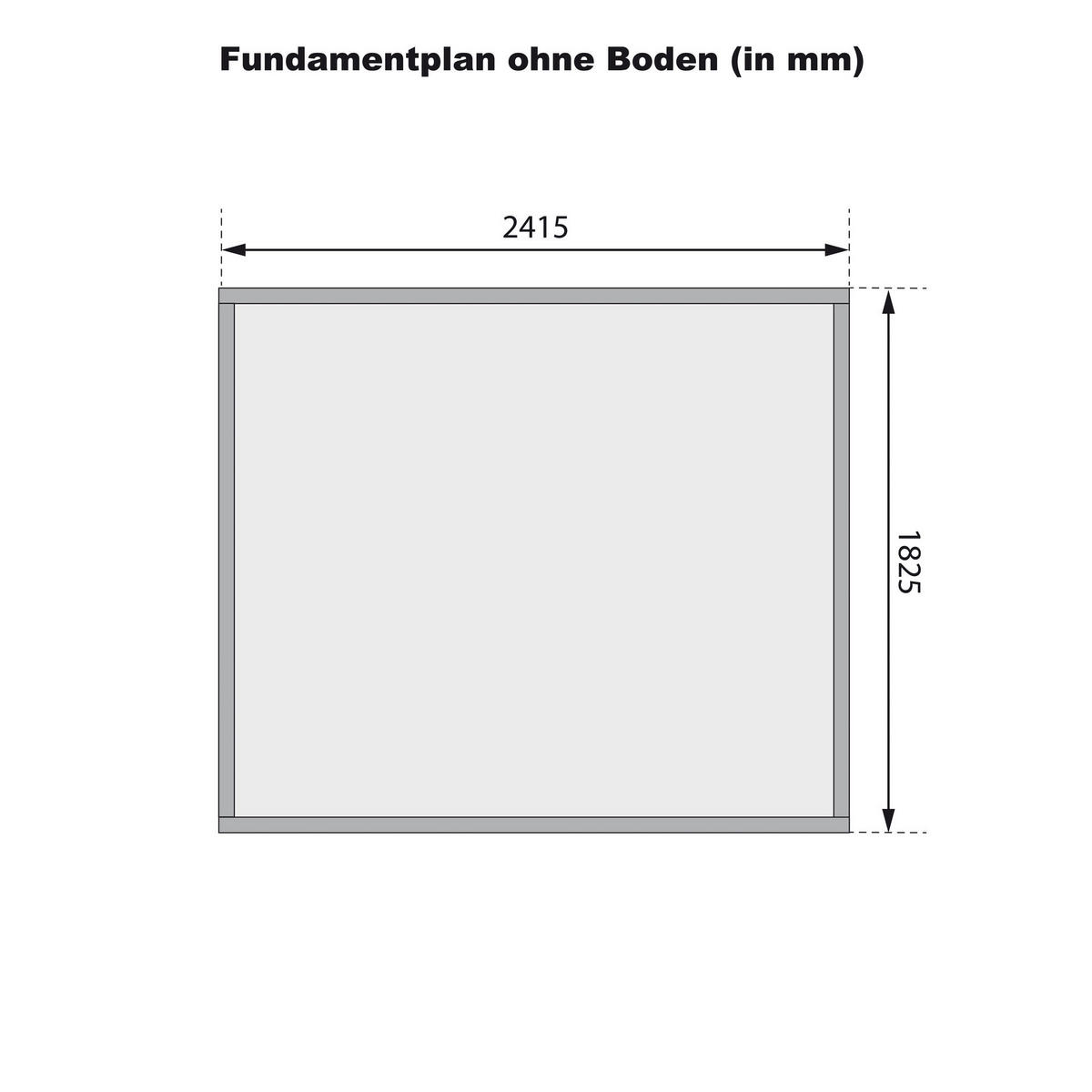 Karibu Gartenhaus Joschka 3 natur B/H/L: ca. 186x167x246 cm Joschka 3 - natur (246,00/186,00/167,00cm) - Karibu