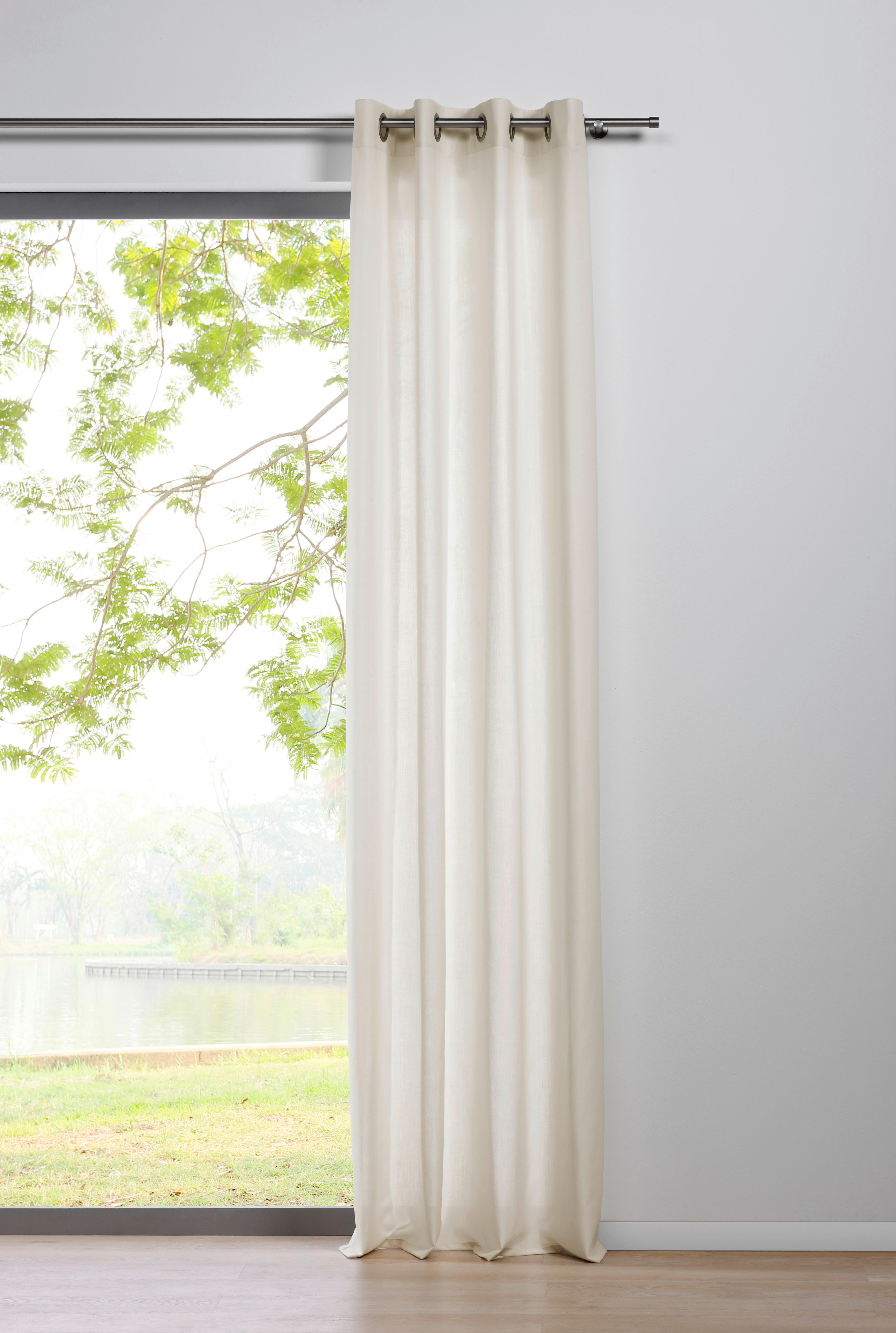 Ösenvorhang 2er Pack Mood ecru B/L: ca. 135x300 cm Mood - ecru (135,00/300,00cm)