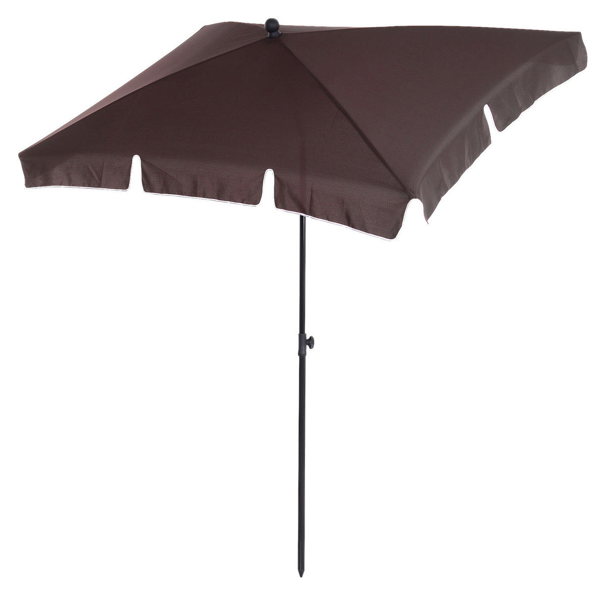 Outsunny Gartenschirm café braun Aluminium B/H/L: ca. 125x235x200 cm Gartenschirm - café braun (200,00/125,00/235,00cm) - Outsunny