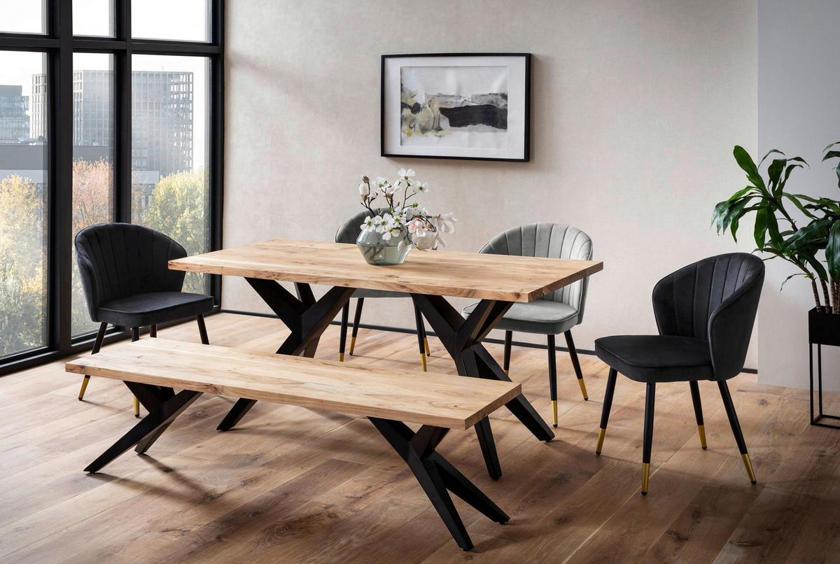 Esstisch B/H/T: ca. 200x76x100 cm Esszimmertisch - (200,00/76,00/100,00cm) - Wohnling