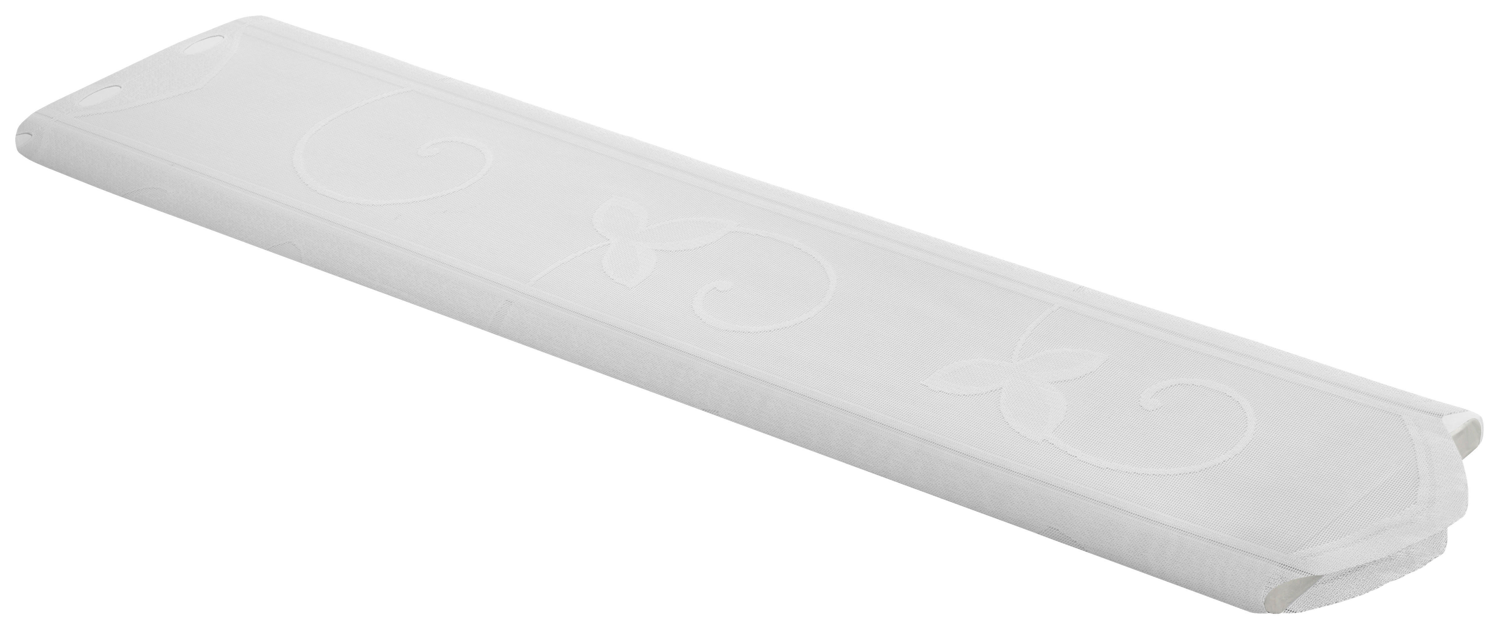 Scheibengardinen-Meterware weiß H: ca. 75 cm Scheibengardine - weiß (75,00cm)