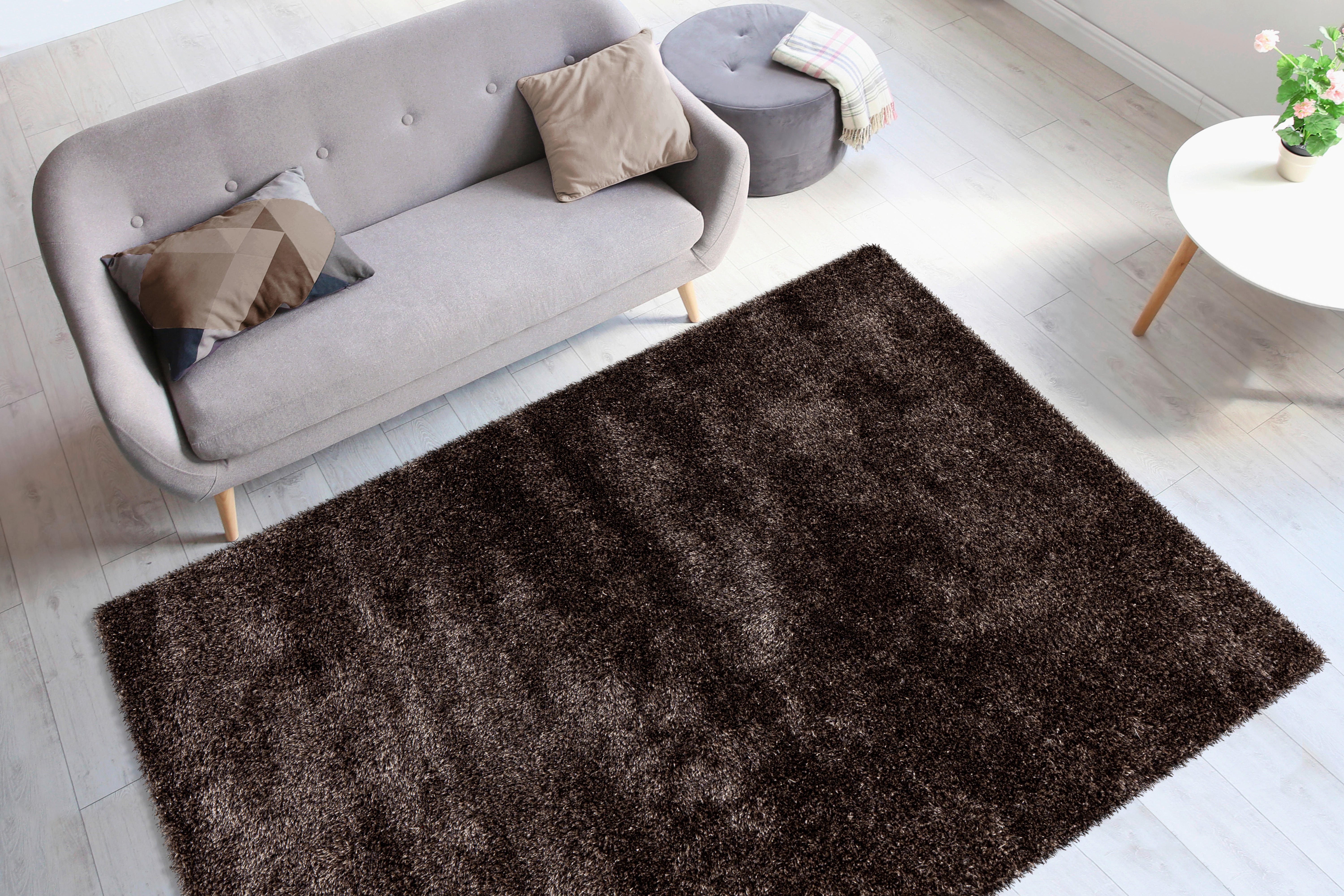 Arte Espina Hochflorteppich Soul 8120 Anthrazit anthrazit B/L: ca. 170x240 cm Soul 8120 Anthrazit - anthrazit (170,00/240,00cm) - Arte Espina