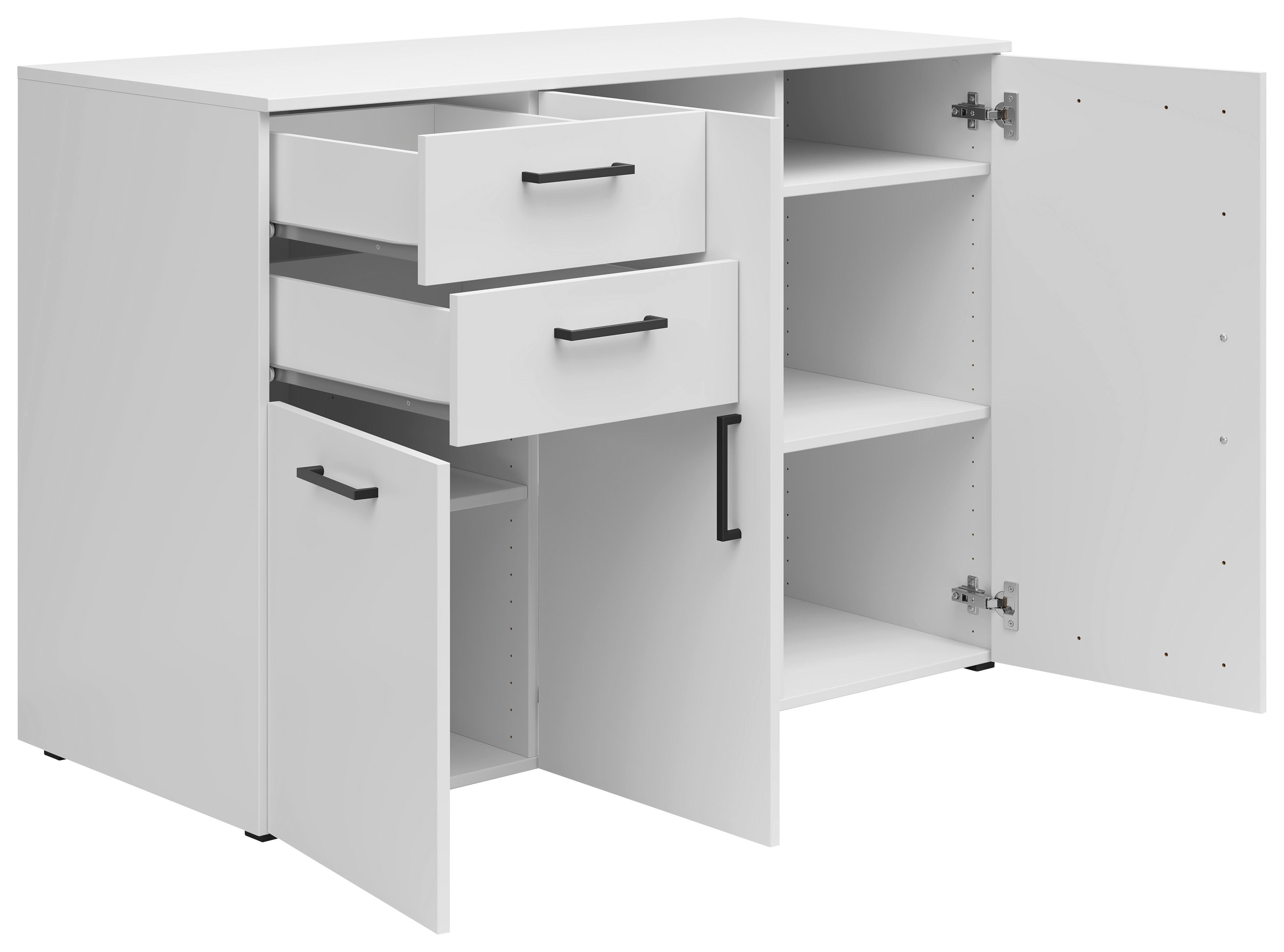 Kommode Multi-Stauraum Typ 29 weiß B/H/T: ca. 120x83x52 cm Multi-Stauraum Typ 29 - weiß (120,00/83,00/52,00cm)