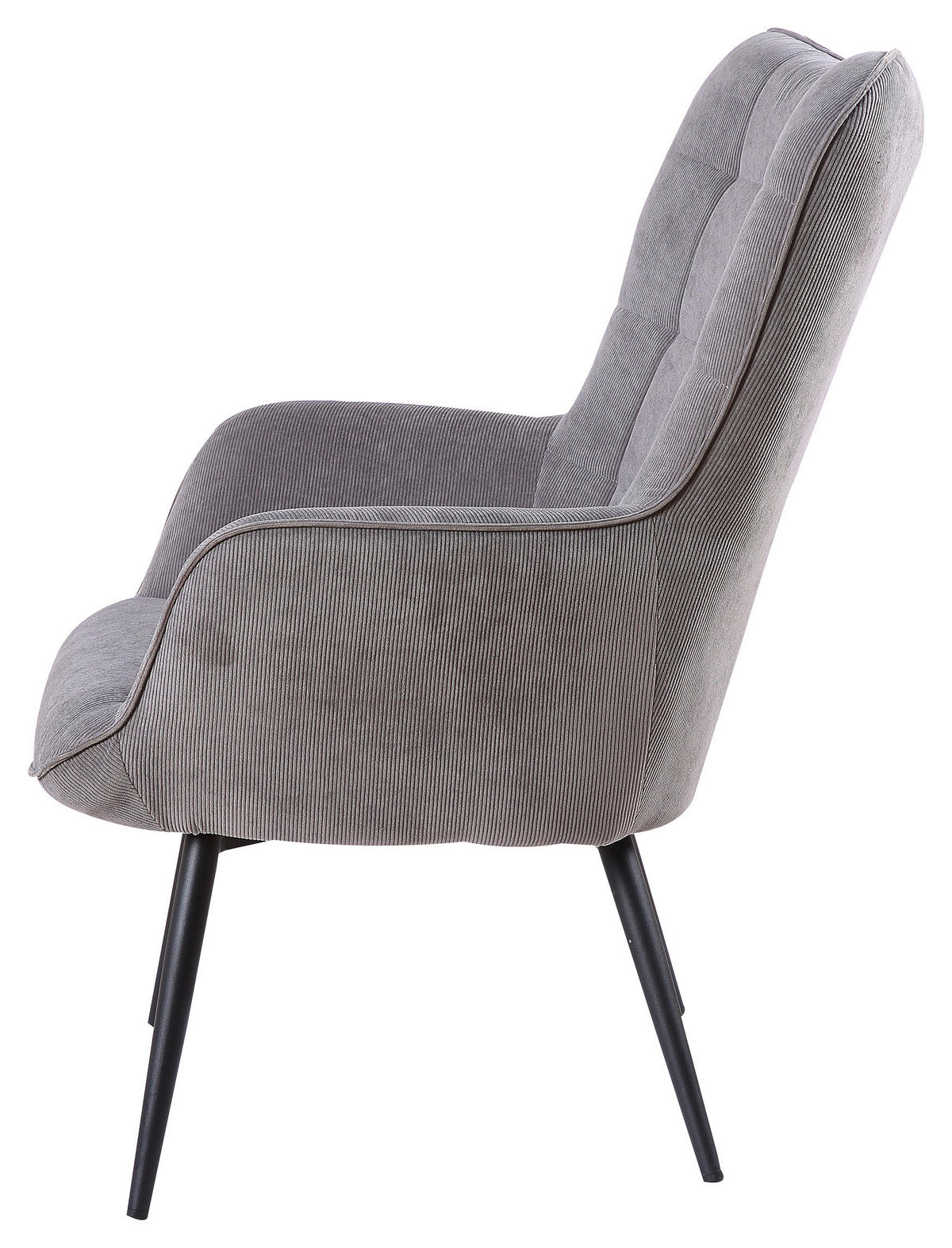 byLIVING Sessel UTA grau schwarz Stoff Metall B/H/T: ca. 72x97x80 cm ▷  online bei POCO kaufen