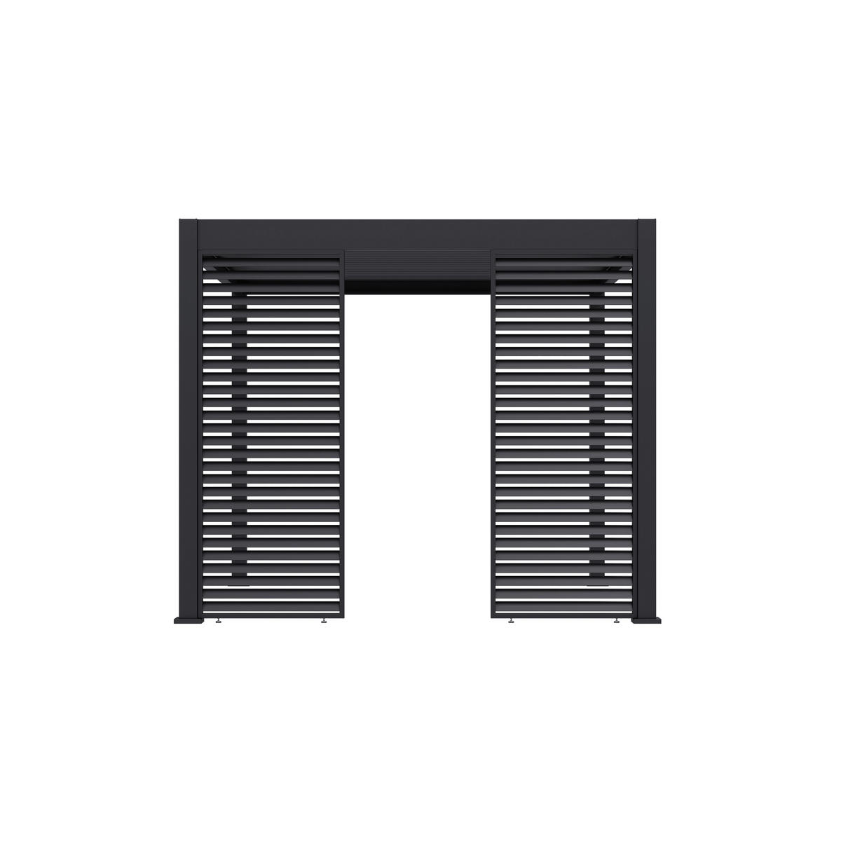 Paragon Outdoor Lamellen-Sichtschutz Grand Tuscan grau Aluminium B/H: ca. 94x234 cm Grand Tuscan - grau (94,00/234,00cm) - Paragon Outdoor