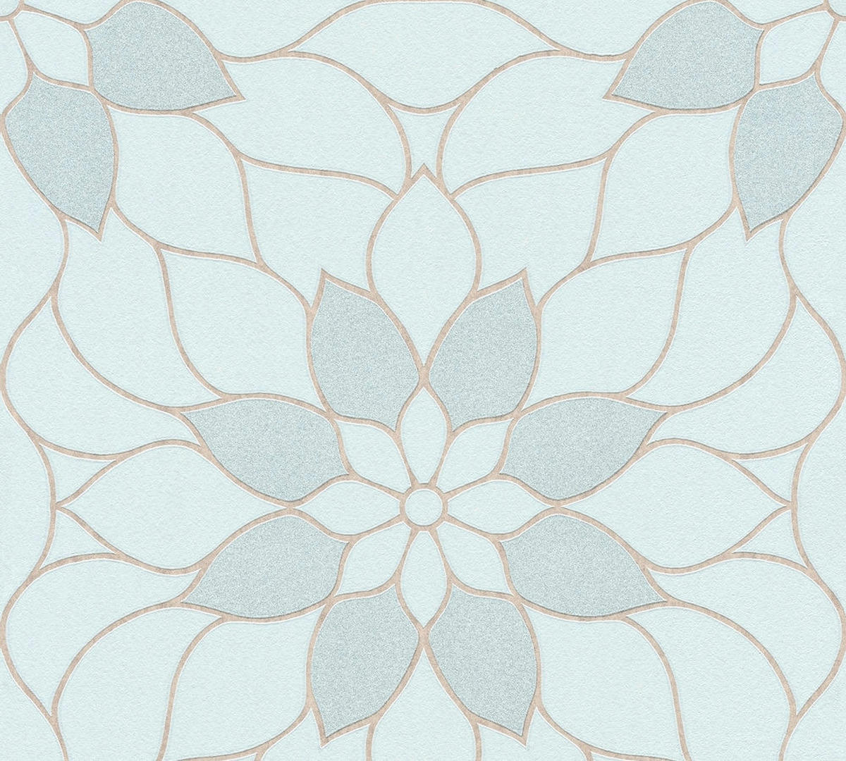 Vliestapete Blumen hellblau B/L: ca. 53x1005 cm Vliestapete_36171-4_Neue_Bude - hellblau (53,00/1005,00cm)