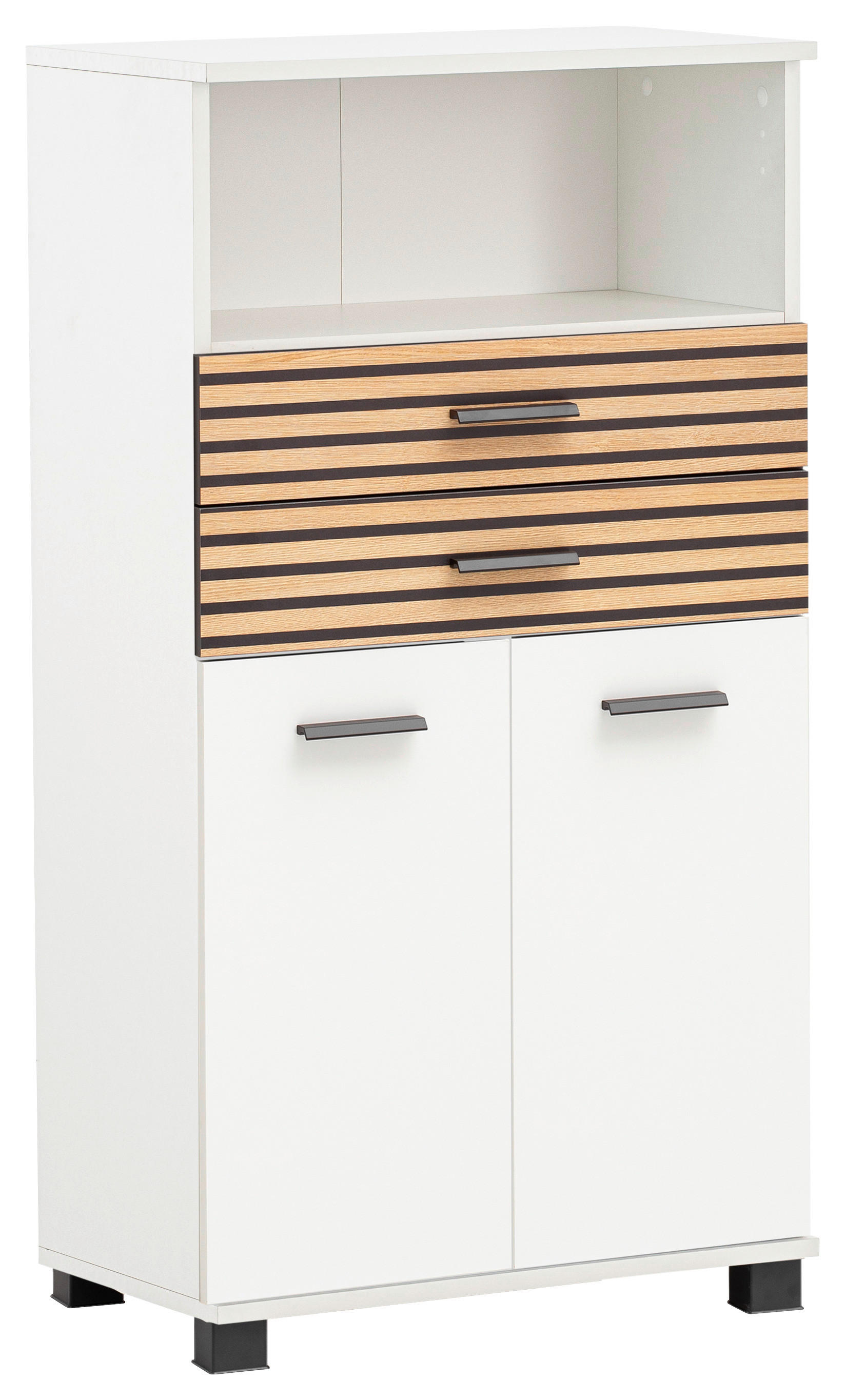 Highboard Katta weiß matt B/H/T: ca. 59,8x110,5x32,6 cm Katta - weiß (59,80/110,50/32,60cm) - Schildmeyer