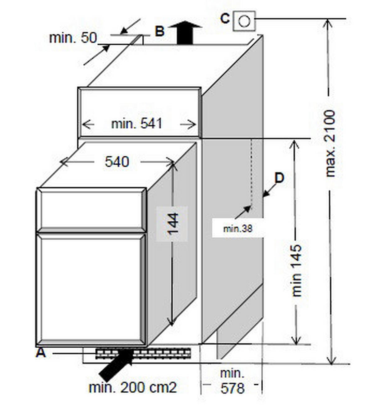 Respekta Küchenblock Premium grau hochglänzend B/H/T: ca. 345x220,5x60 cm Premium - Eiche/grau (345,00/220,50/60,00cm) - Respekta