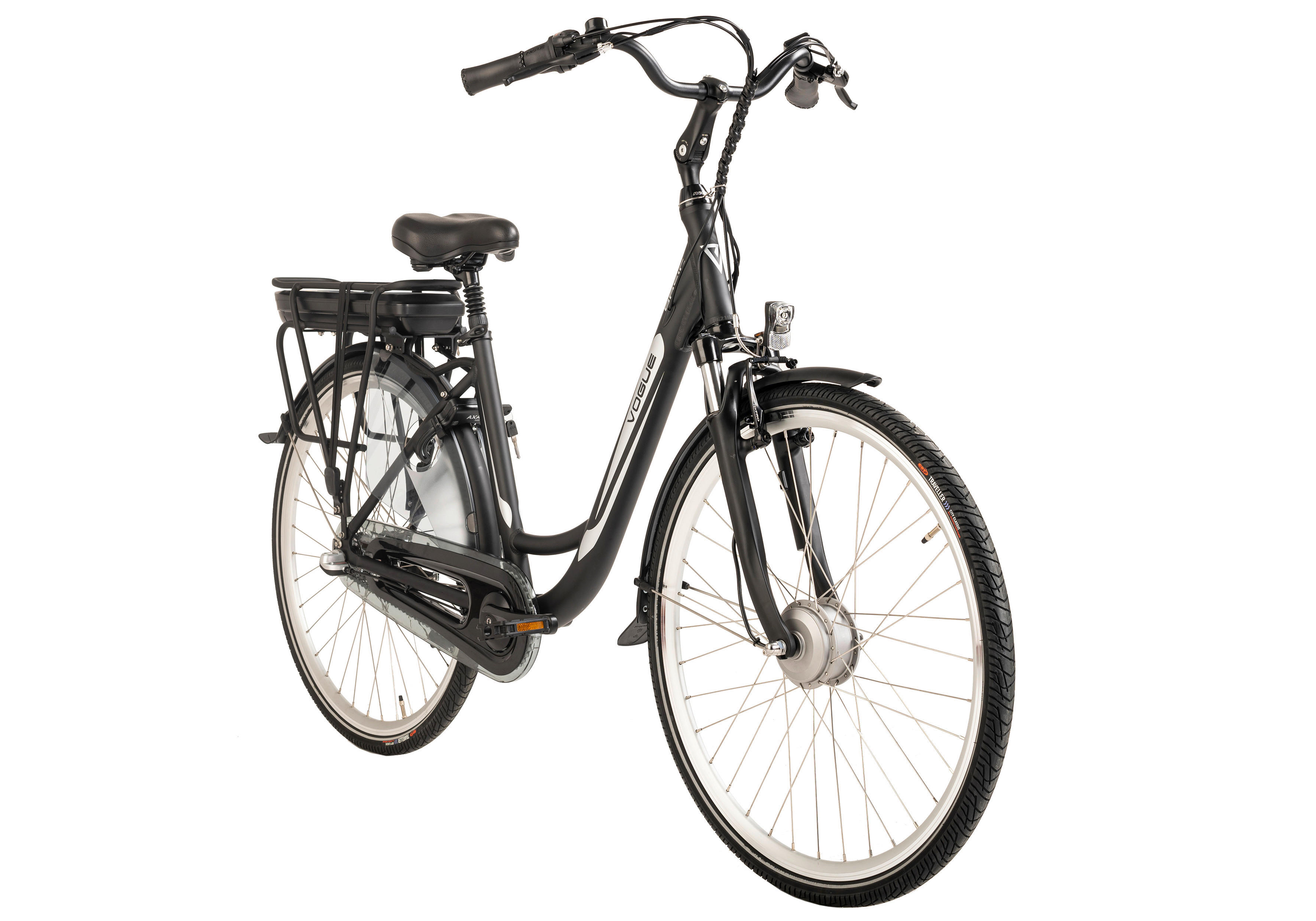 VOGUE BIKE E-Citybike Basic Basic 28 Zoll Rahmenhöhe 48 cm 3 Gänge schwarz schwarz ca. 250 W ca. 28 Zoll Basic - schwarz - VOGUE BIKE