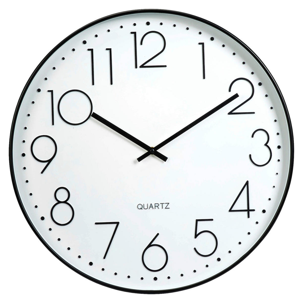 Wanduhr weiß D: ca. 50 cm Wanduhr_Quartz - weiß (50,00cm)