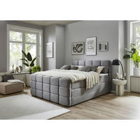 Boxspringbett Lugano hellgrau Liegefläche B/L: ca. 180x200 cm Lugano - hellgrau (190,00/119,00/220,00cm)