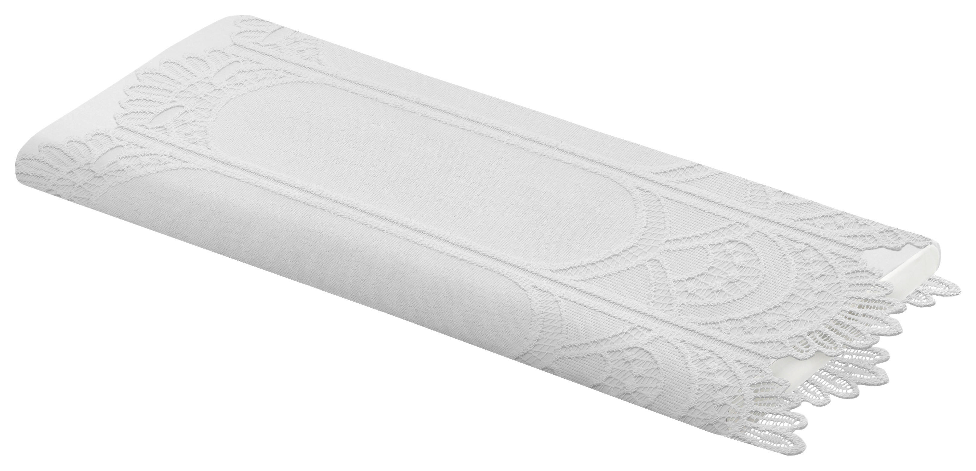 Scheibengardinen-Meterware Jengen weiß H: ca. 50 cm Jengen - weiß (50,00cm)