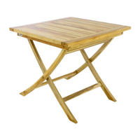 VCM Balkontisch braun Teakholz B/H/T: ca. 80x75x80 cm Balkontisch - braun (80,00/75,00/80,00cm) - VCM