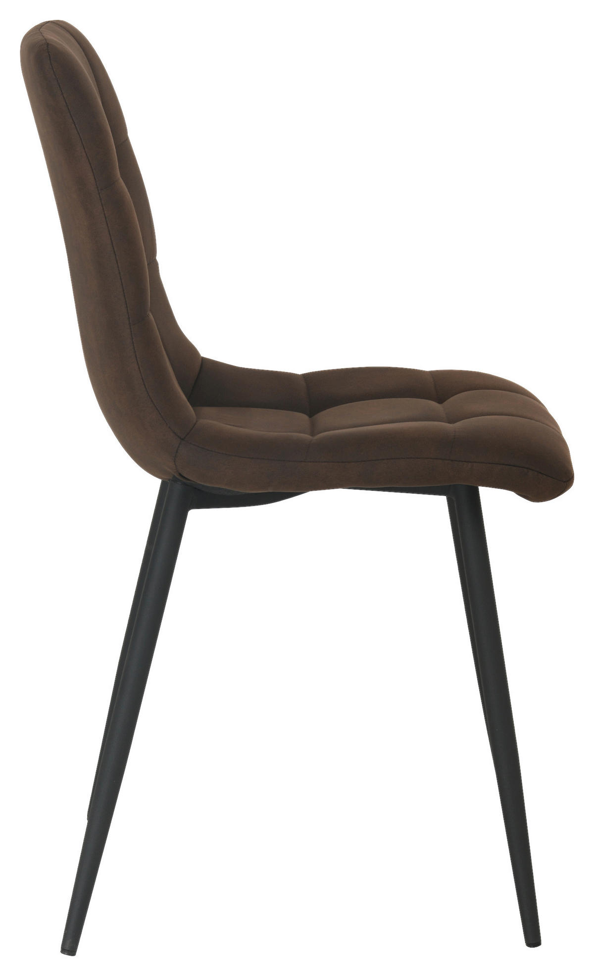 Stuhl Lech braun Microfaser B/H/T: ca. 45x88x53,5 cm Lech - braun/schwarz (45,00/88,00/53,50cm)