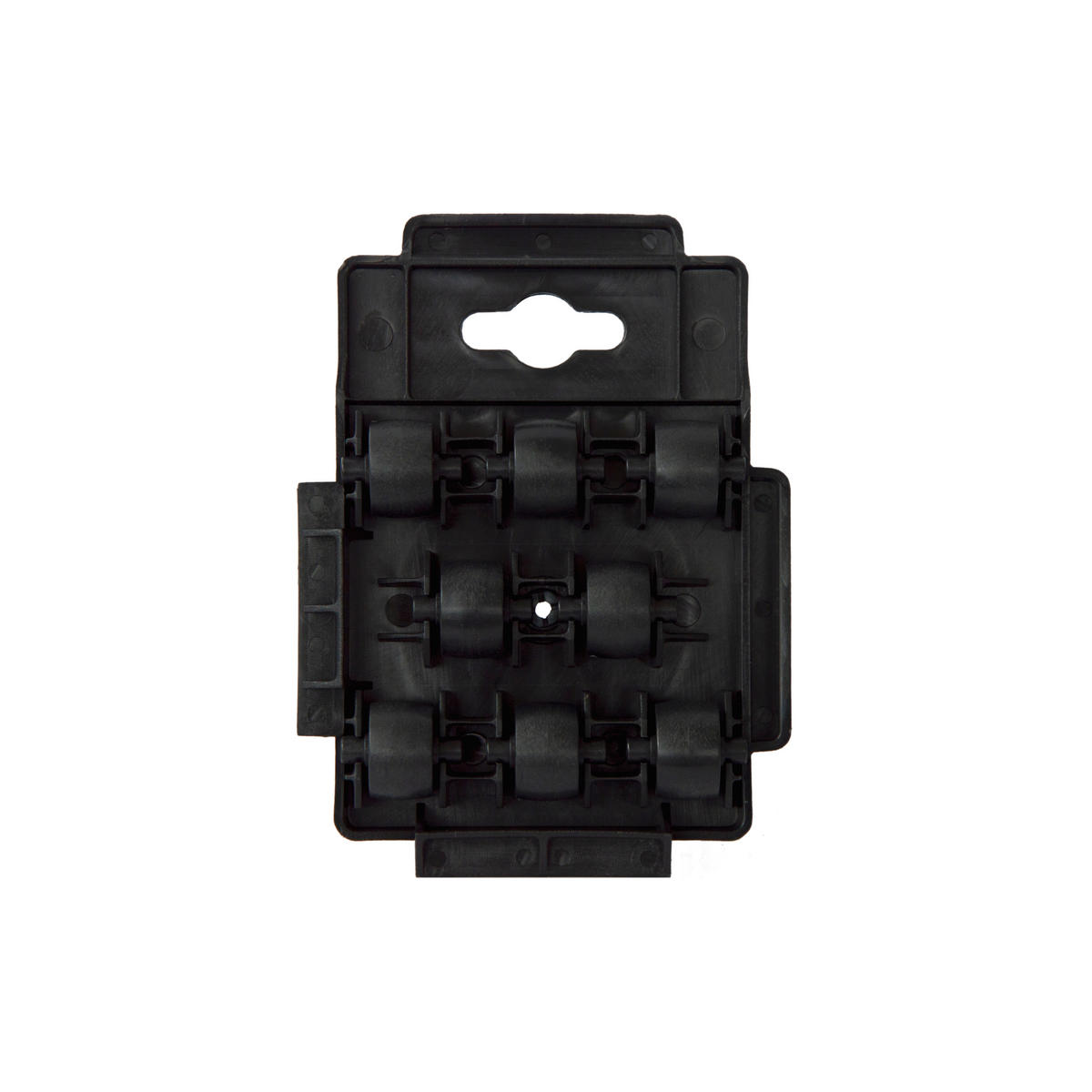 Dolly Transportroller schwarz B/H/L: ca. 10,5x2,5x14 cm Transportroller_mit_Rädern_4tlg. - gelb/schwarz (14,00/10,50/2,50cm) - Dolly