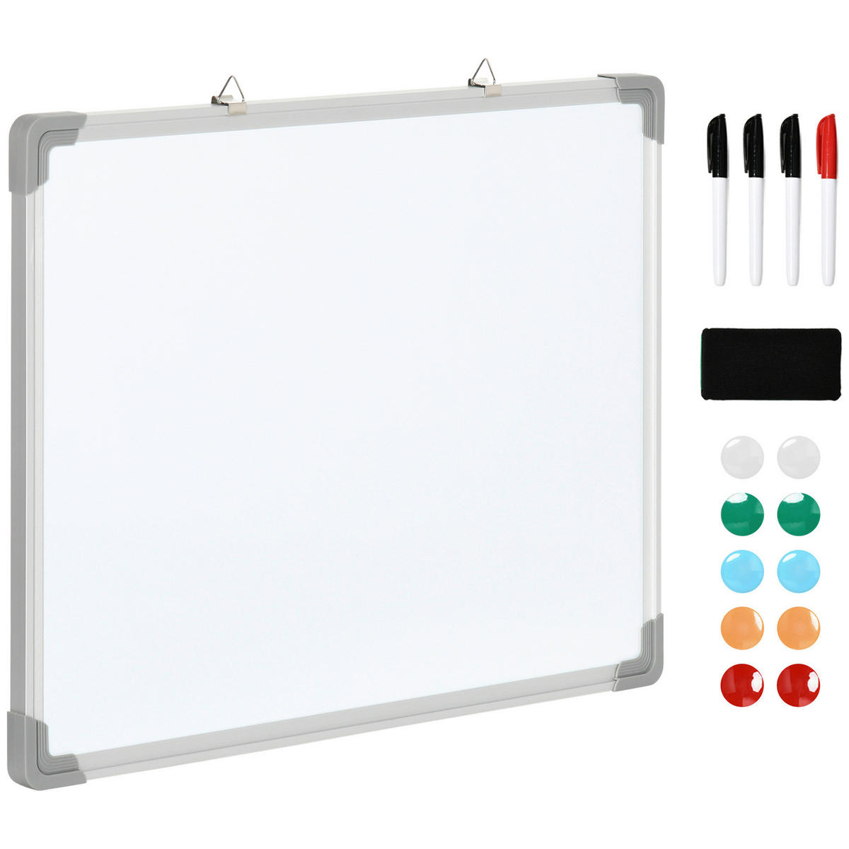 HOMCOM Wandboard Whiteboard - weiß (45,00/1,80/60,00cm) - HOMCOM