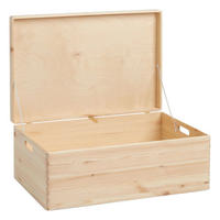 Zeller Allzweckkiste natur Kiefer B/H/L: ca. 60x24x40 cm Allzweckkiste_mit_Deckel - natur (40,00/60,00/24,00cm) - Zeller