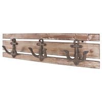 Garderobenleiste  Vintage Optik Kiefer B/H/T: ca. 50x14x7 cm Sailor 3_Garderobenleiste 28912 - (50,00/14,00/7,00cm)