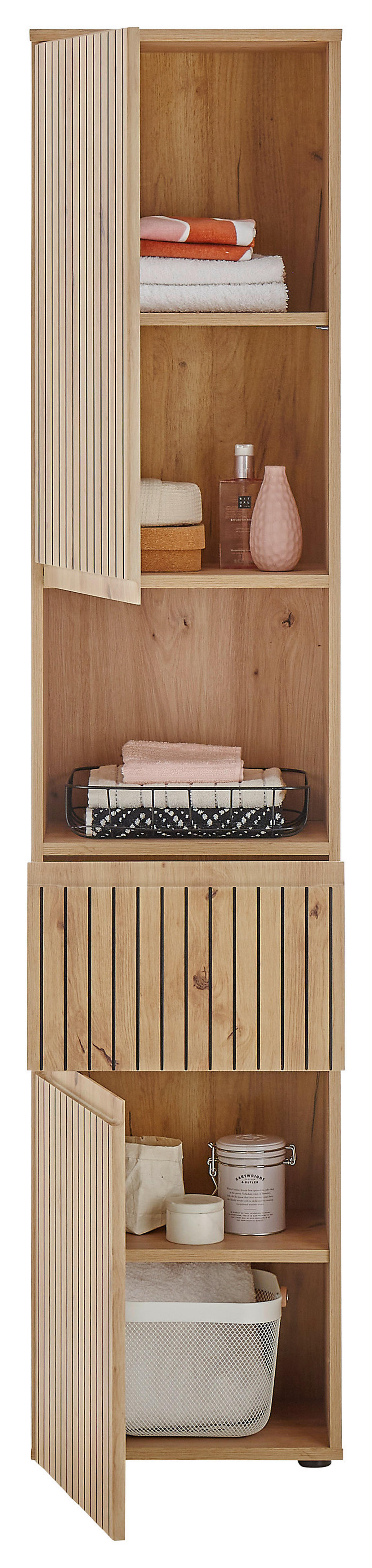 Hochschrank Austin Artisan Oak Nachbildung B/H/T: ca. 40x136x31 cm Austin - (40,00/136,00/31,00cm)