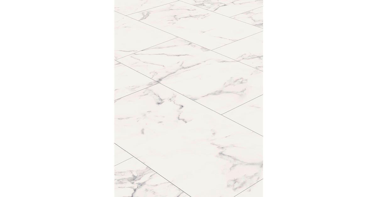 Musterstück ClickVinyl Rinkam Marmor weiß B/L/S ca. 22x32x0,4 cm