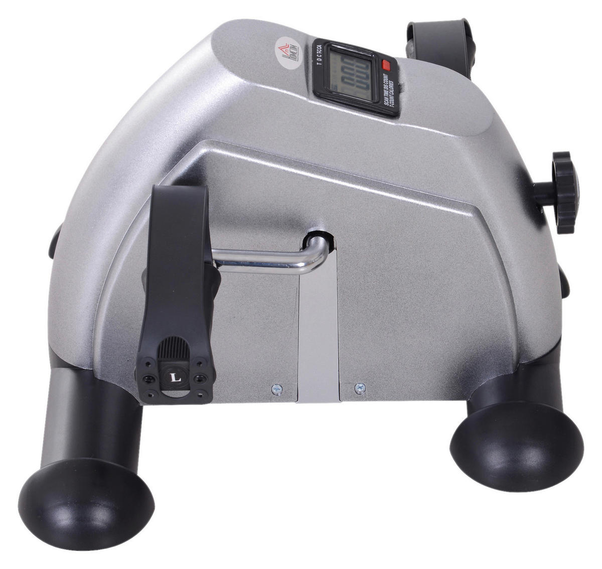 HOMCOM Pedaltrainer silber Metall B/H/T: ca. 39x31x40 cm Pedaltrainer__LCD-Display - silber (39,00/31,00/40,00cm) - HOMCOM