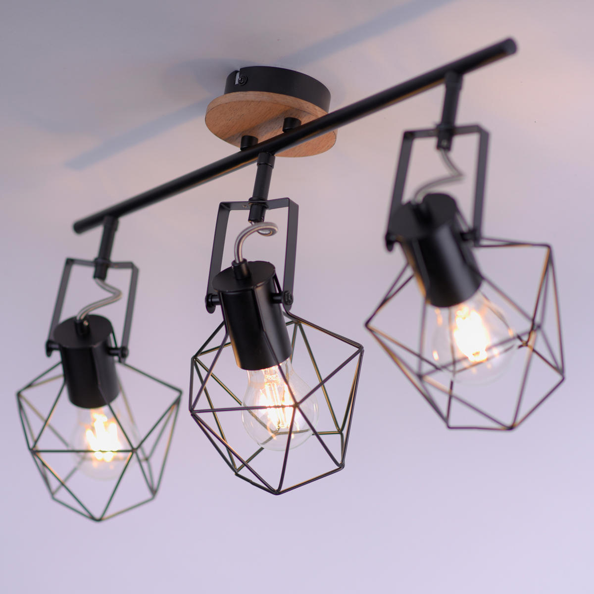 Just Light Spotbalken 15673-78 Eisen B/H/L: ca. 28x31x83 cm E27 3 Brennstellen Spotbalken_3flg.Jaro - (83,00/28,00/31,00cm) - Just Light