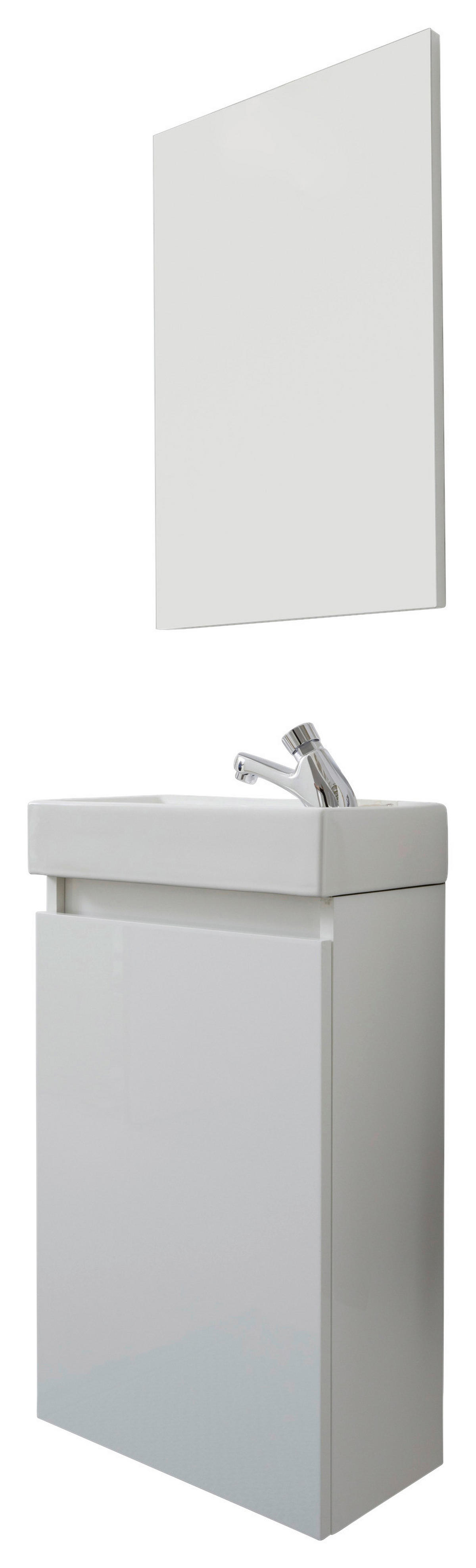 Badezimmer-Set Champ weiß matt B/H/T: ca. 40x68x22 cm Champ - weiß (40,00/68,00/22,00cm) - Trendteam
