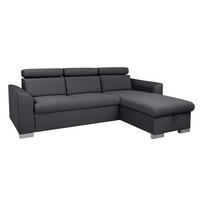 Ecksofa Evia Ashgrey Microfaser B/H/T: ca. 243x85x186 cm Evia - Ashgrey/silber (243,00/85,00/186,00cm)
