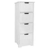 Badkommode weiß B/H/T: ca. 30x83x30 cm Badschrank PATTI - weiß (30,00/83,00/30,00cm) - Wohnling