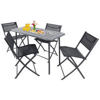 VCM Gartensitzgruppe Sumila schwarz Stahl B/H/L: ca. 45x79x46 cm Sumila - schwarz (46,00/45,00/79,00cm) - VCM