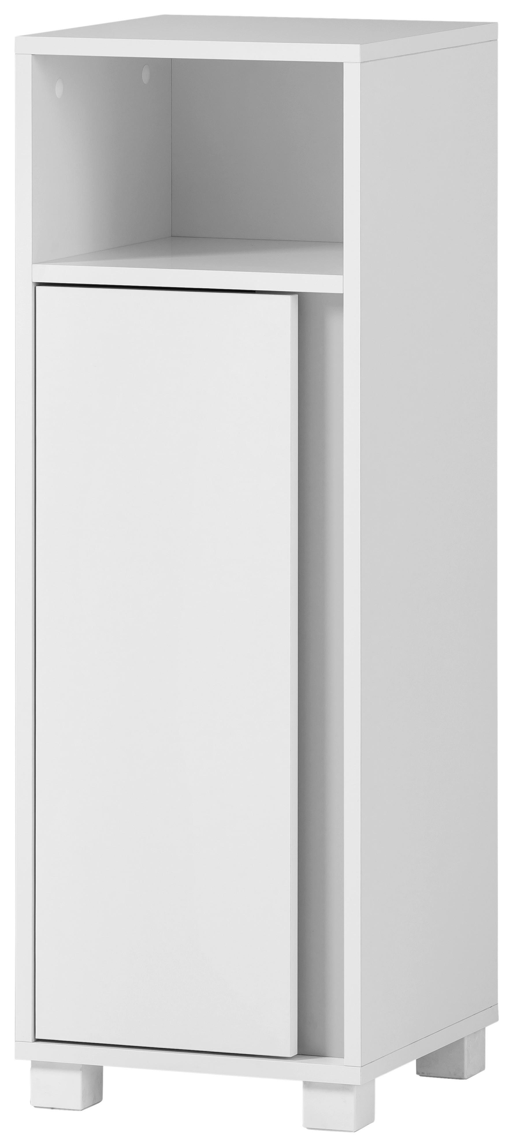Midischrank Dex weiß matt B/H/T: ca. 32,6x95,6x33 cm Dex - weiß (32,60/95,60/33,00cm) - Möbelpartner