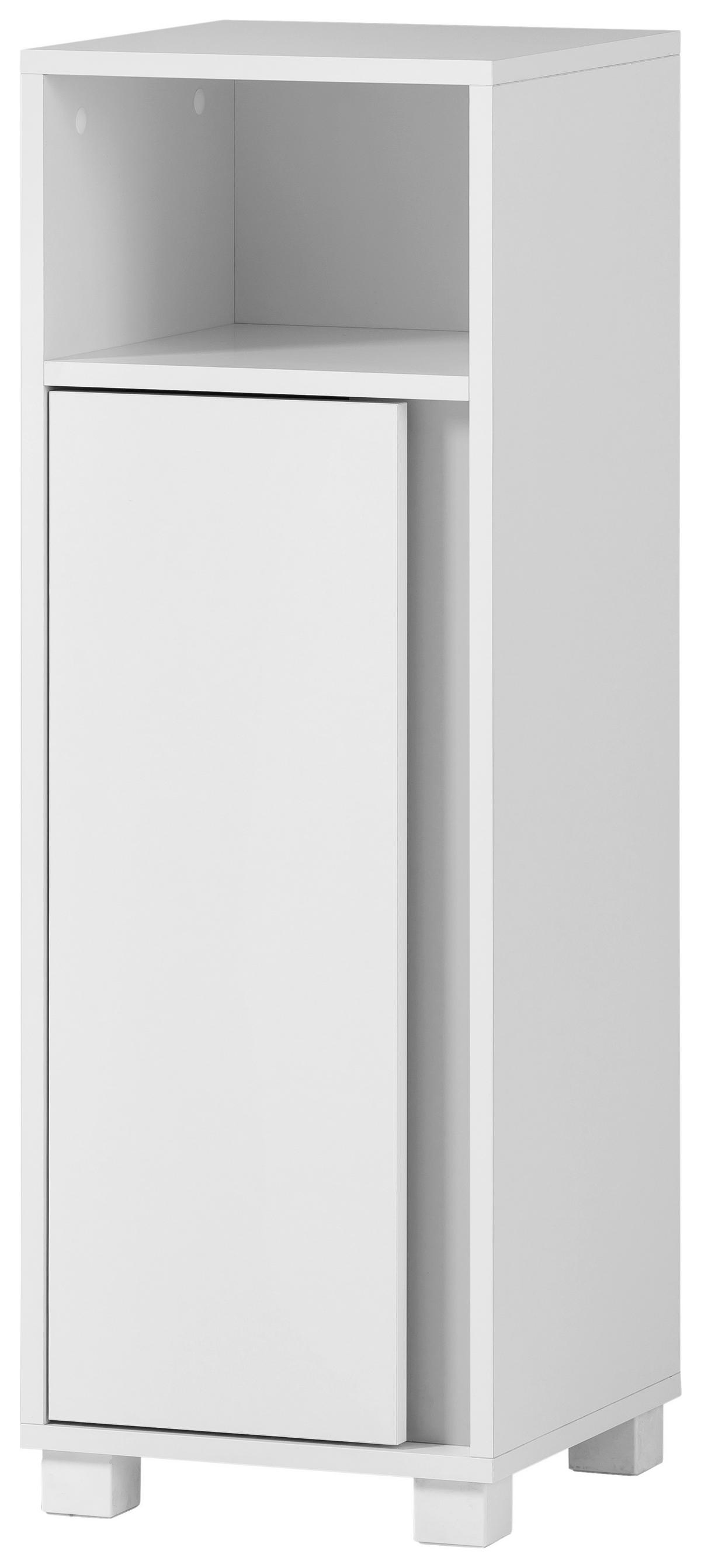 Midischrank Dex weiß matt B/H/T: ca. 32,6x95,6x33 cm Dex - weiß (32,60/95,60/33,00cm) - Möbelpartner