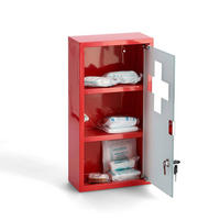 Zeller Medizinschrank rot Metall B/H/L: ca. 12x45x25 cm Medizinschrank - rot (25,00/12,00/45,00cm) - Zeller