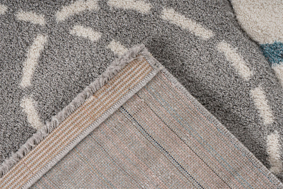 Kayoom Kurzflorteppich Australia - Yowah silber B/H/L: ca. 80x1,6x150 cm Australia - Yowah - silber (150,00/80,00/1,60cm) - Kayoom