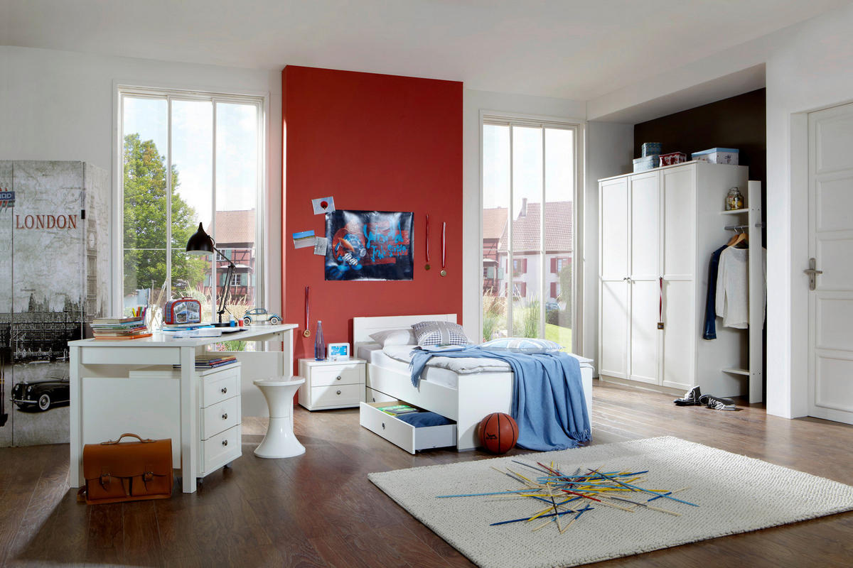 Jugendbett Filou Alpinweiß Liegefläche B/L: ca. 90x200 cm Filou - Alpinweiß (90,00/200,00cm)